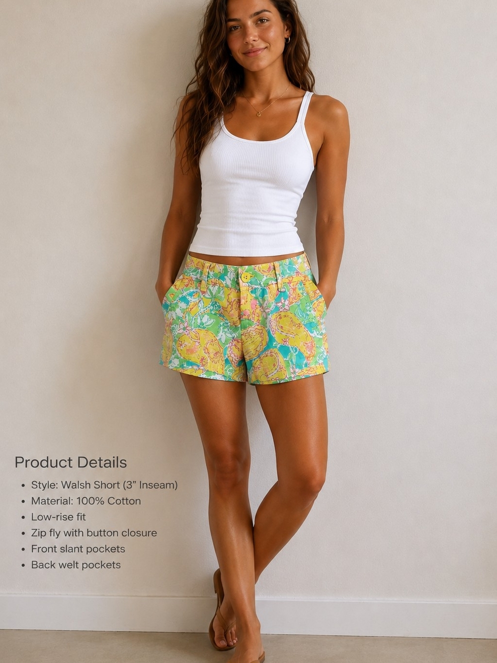 Lilly Pulitzer Walsh Shorts In Pop Goes The Lemur Print